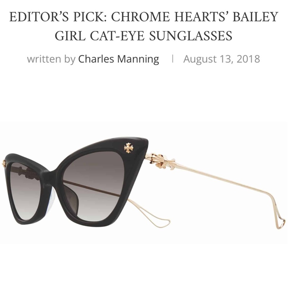 Chrome Hearts Bailey Girl Cat-Eye Sunglasses